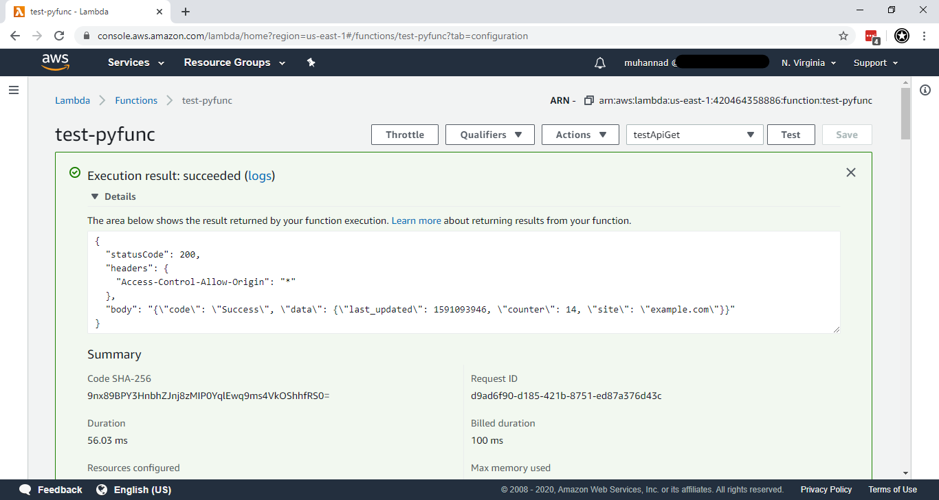 Lambda Executed Successfulyy